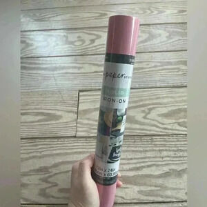 The paper studio solid iron on vinyl NWT - pink